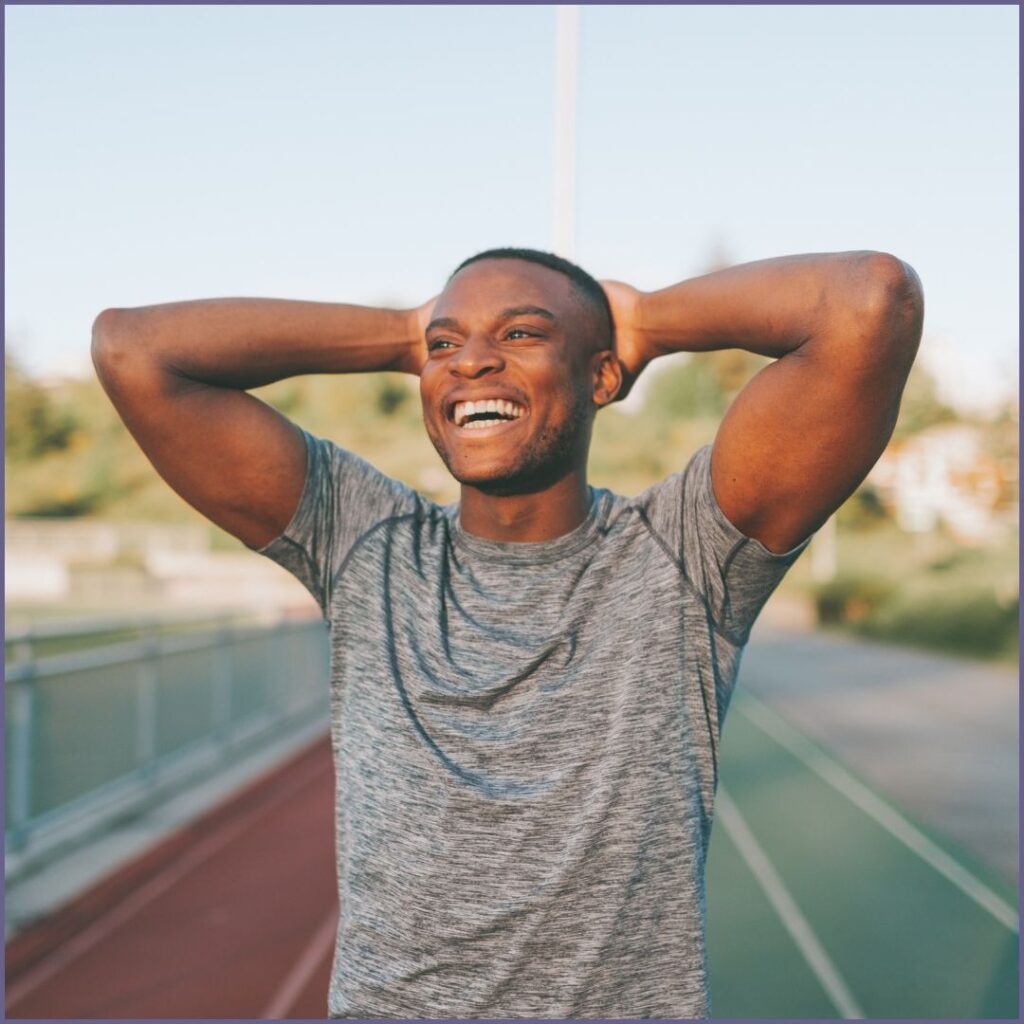 man smiling